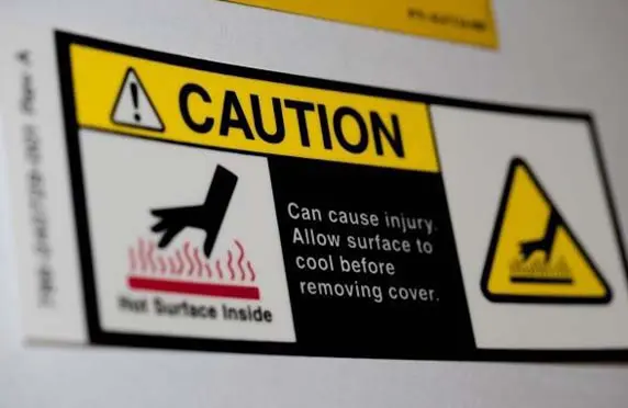warning and safety labels