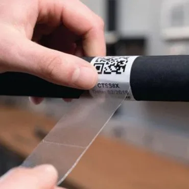 adhesive cable labels self laminating