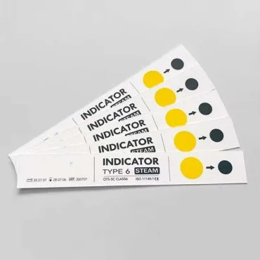 autoclave indicator labels yellow to black