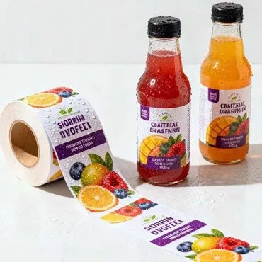 custom labels for beverage industry