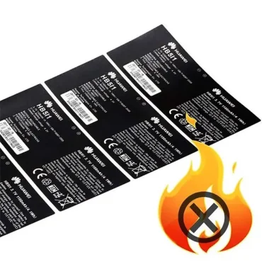 flame retardant label