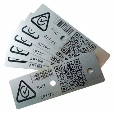 metal barcode label