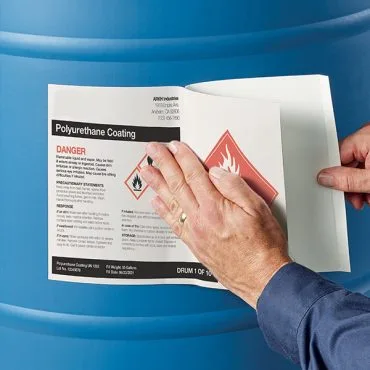 printed chemical drum