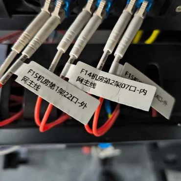 wrap around label for network infrastructure and industrial electrical