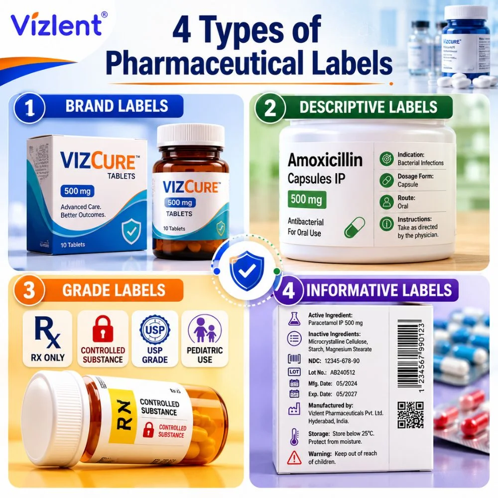 4 Types of Pharmaceutical Labels