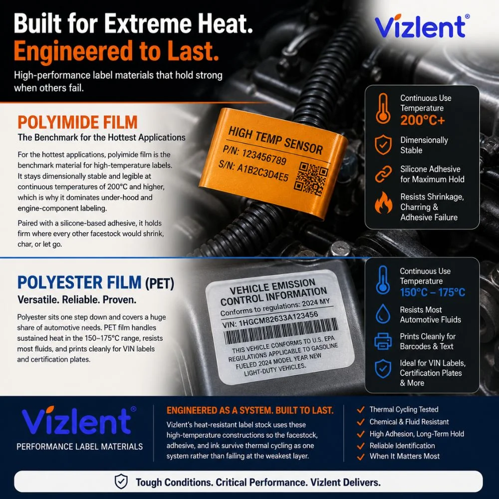 best facestock for high heat applications 1