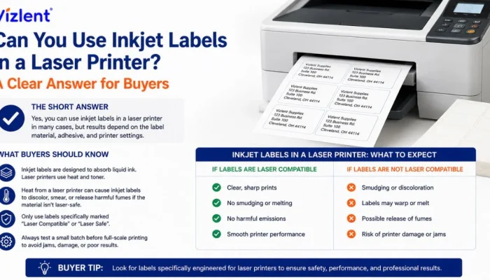 Can You Use Inkjet Labels in a Laser Printer? A Clear Answer for Buyers - Vizlent Label Materials Co., Ltd.