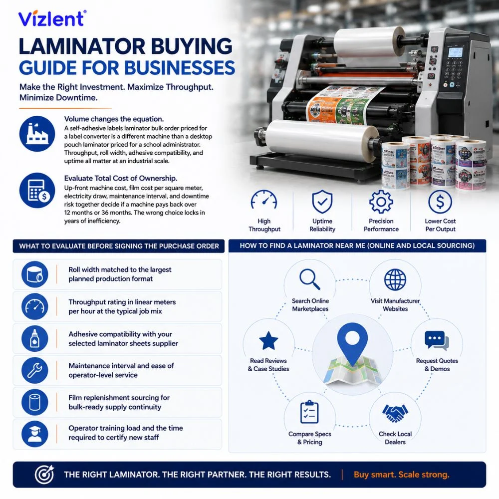 Choosing a Self-Adhesive Labels Laminator for Business and Bulk Use - Vizlent Label Materials Co
