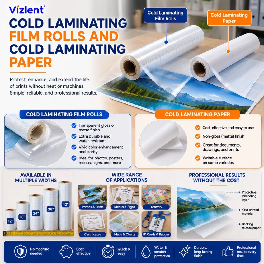 Cold Laminating Film Rolls and Cold Laminating Paper