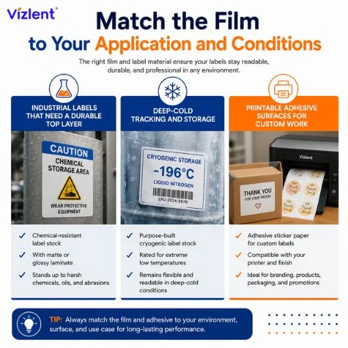 Film Application and Conditions - Vizllent Label Materials Co., Ltd.