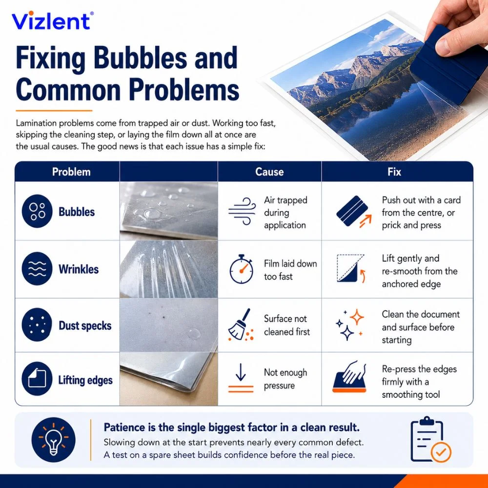 Fixing Bubbles and Common Problems - Vizlent Labels Materials Co., Ltd. 