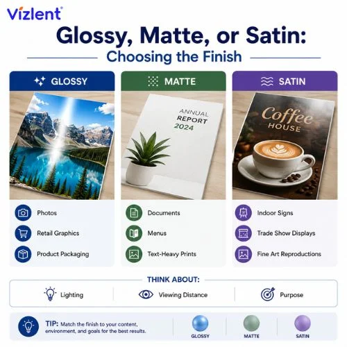 Glossy, Matte, or Satin: Choosing the Finish - Vizllent Label Materials Co., Ltd.