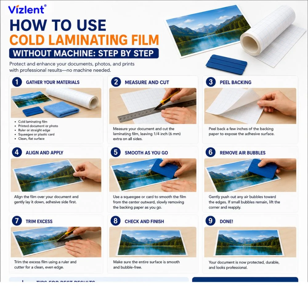 How to Use Cold Laminating Film Without Machine: Step by Step
