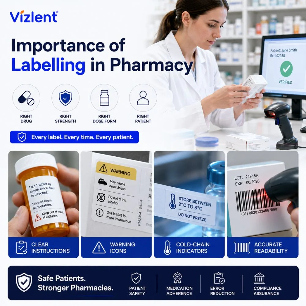 Importance of Labelling in Pharmacy - Vizlent Label Materials Co., Ltd.