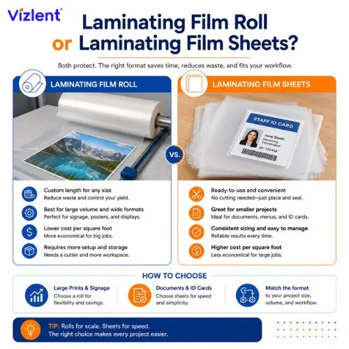 Laminating Film Roll or Laminating Film Sheets - Vizllent Label Materials Co., Ltd.