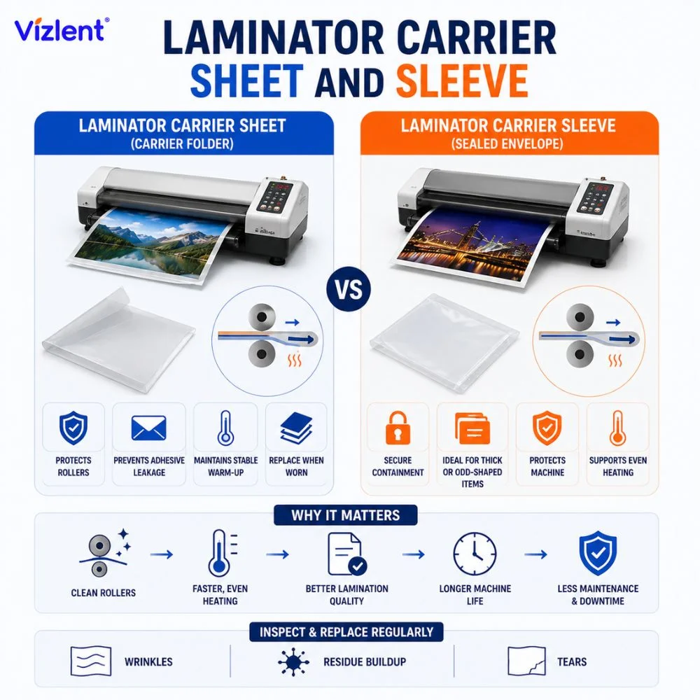 Laminator Carrier Sheet and Laminator Carrier Sleeve - Vizlent Label Materials Co., Ltd. 