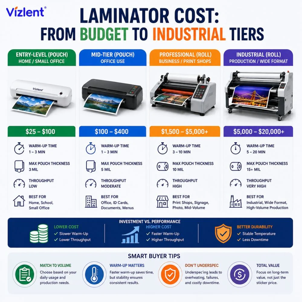 Laminator Cost: From Budget to Industrial Tiers - Vizlent Label Materials Co., Ltd. 