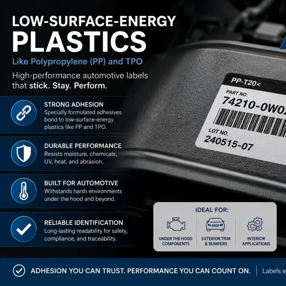 Vizlent's low-temperature label stock