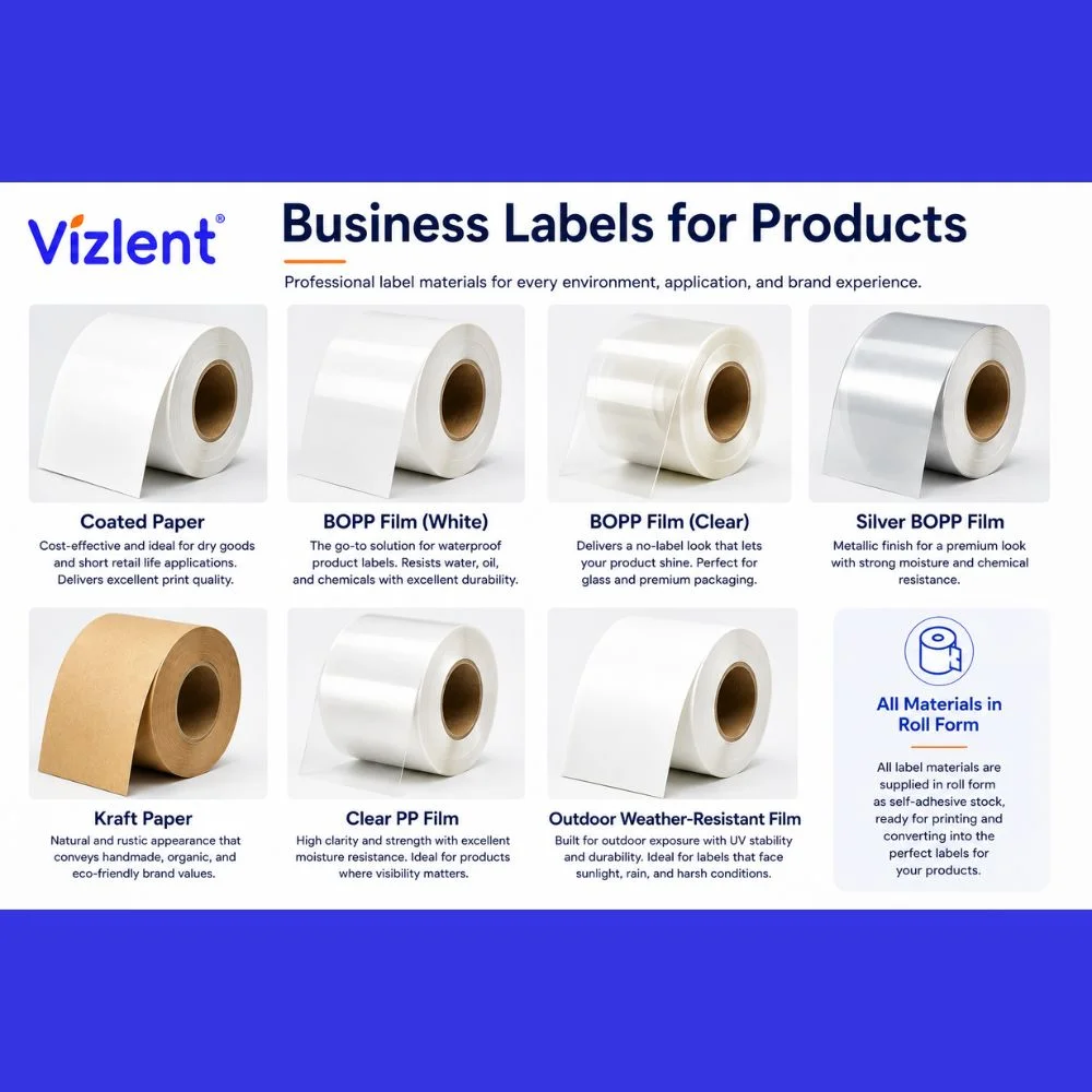 Label Material for Business Labels for Products