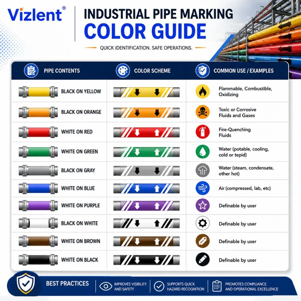 pipe color codes at a glance