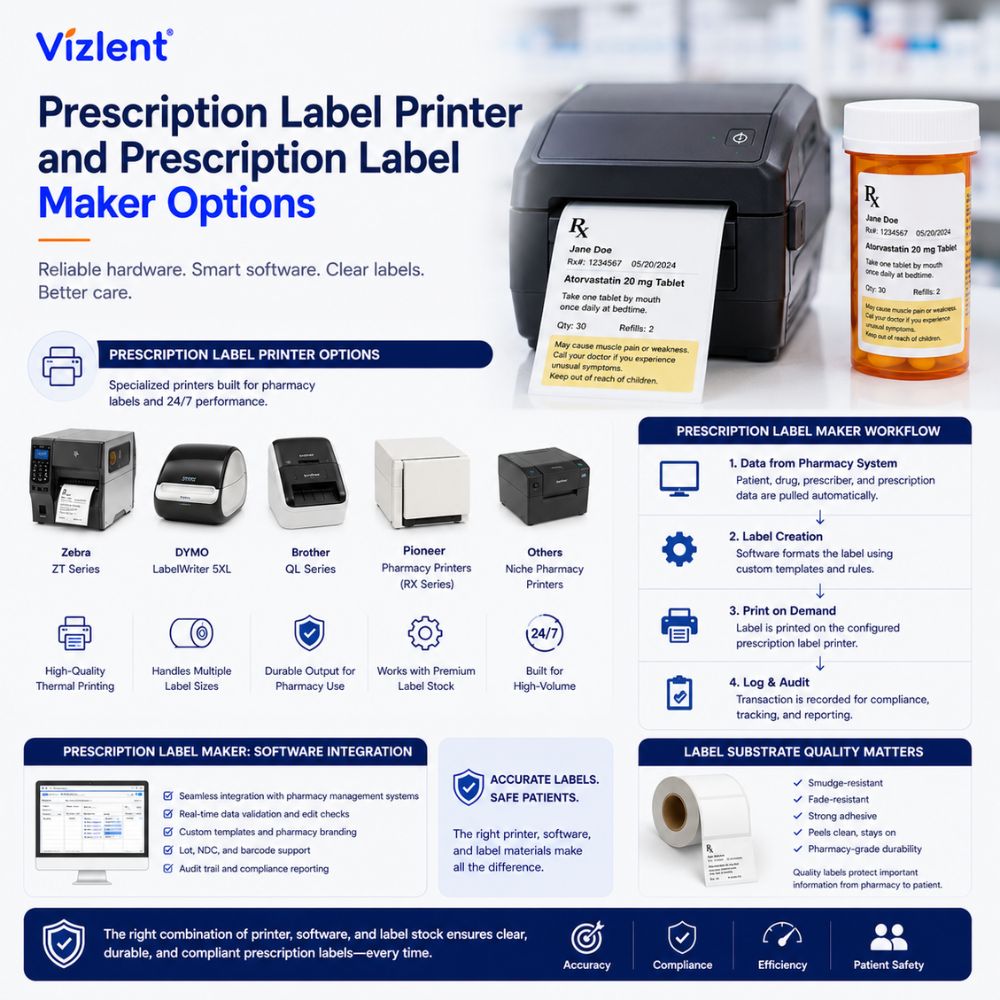 Prescription Label Printer and Prescription Label Maker Options