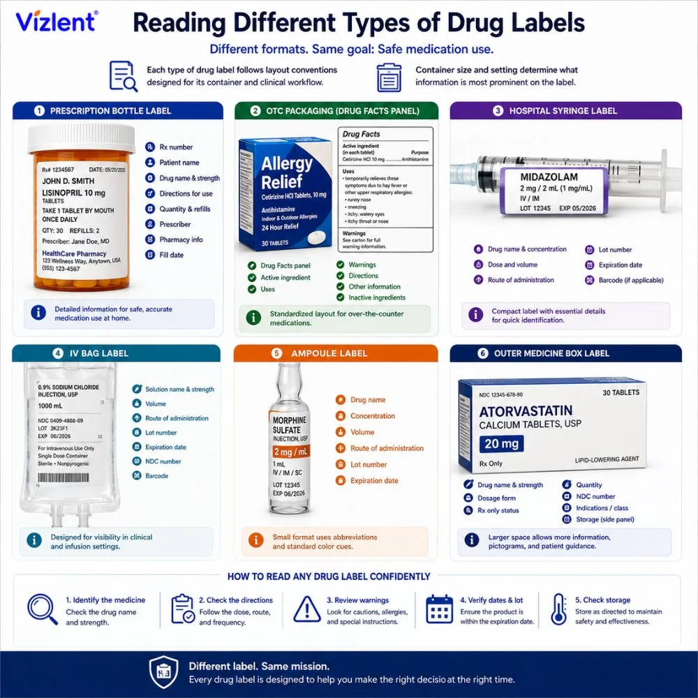 Reading Different Types of Drug Labels - Vizlent Label Materials Co