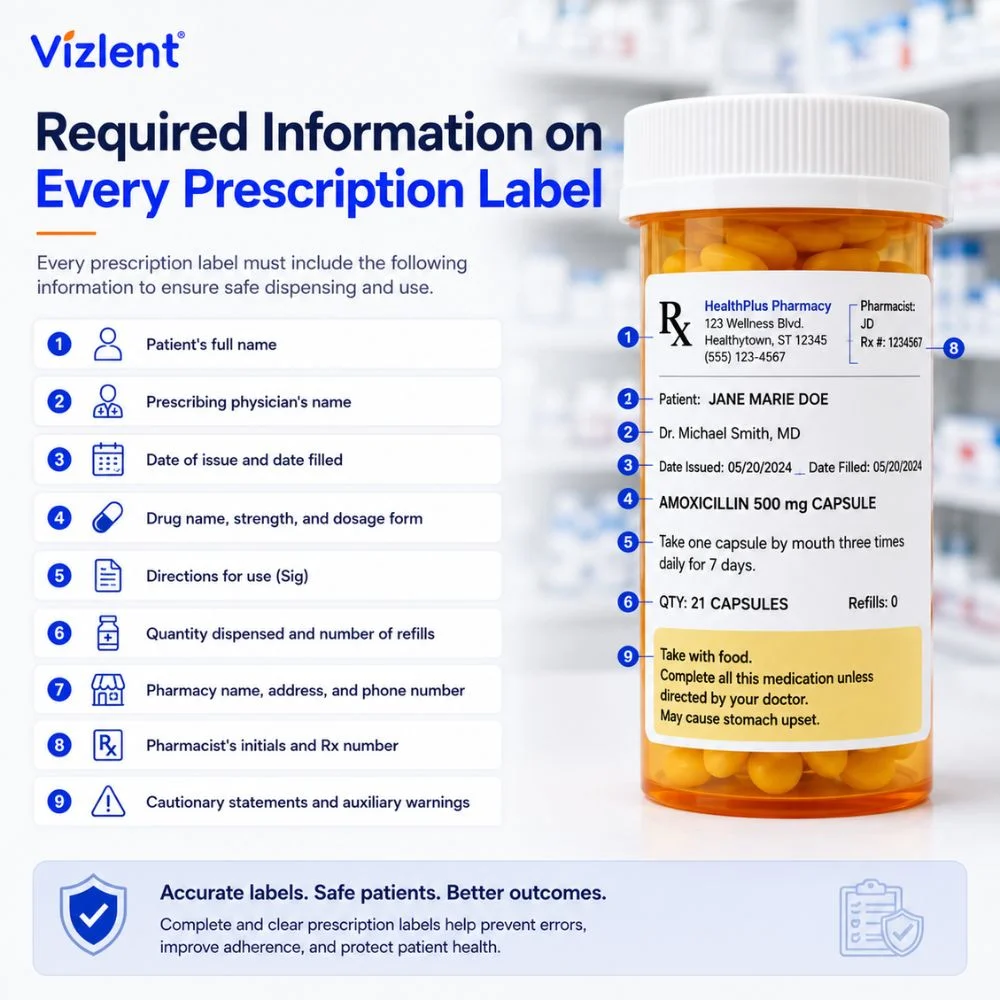 Required Information on Every Prescription Label