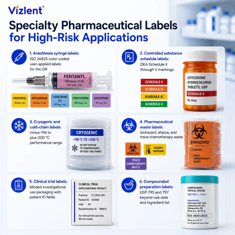  Specialty Pharmaceutical Labels for High-Risk Applications - Vizlent Label Materials Co