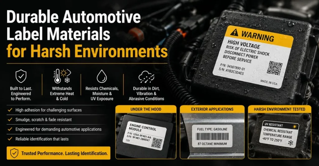 Most Durable Automotive Label Materials for Harsh Environments