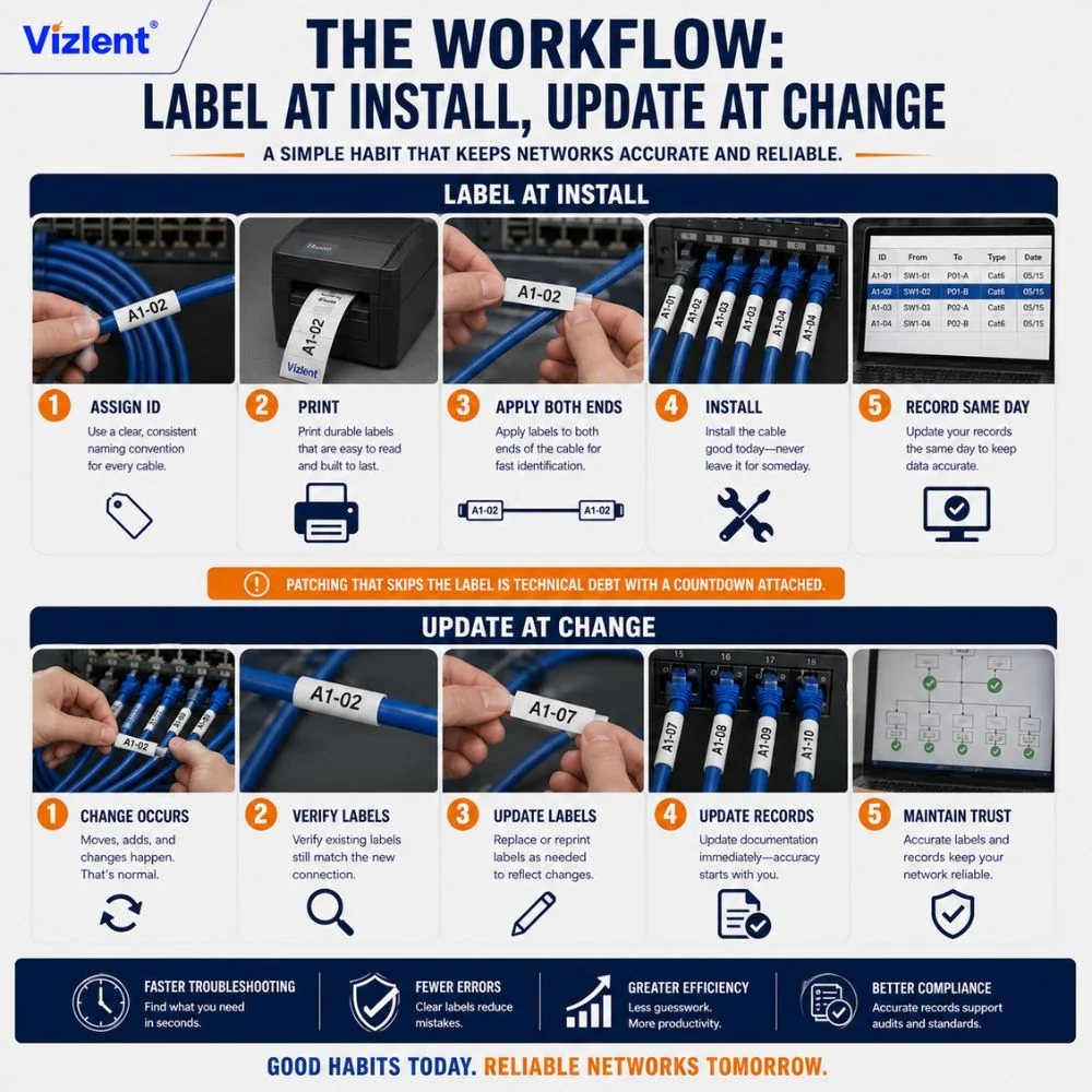 The Workflow: Label at Install, Update at Change