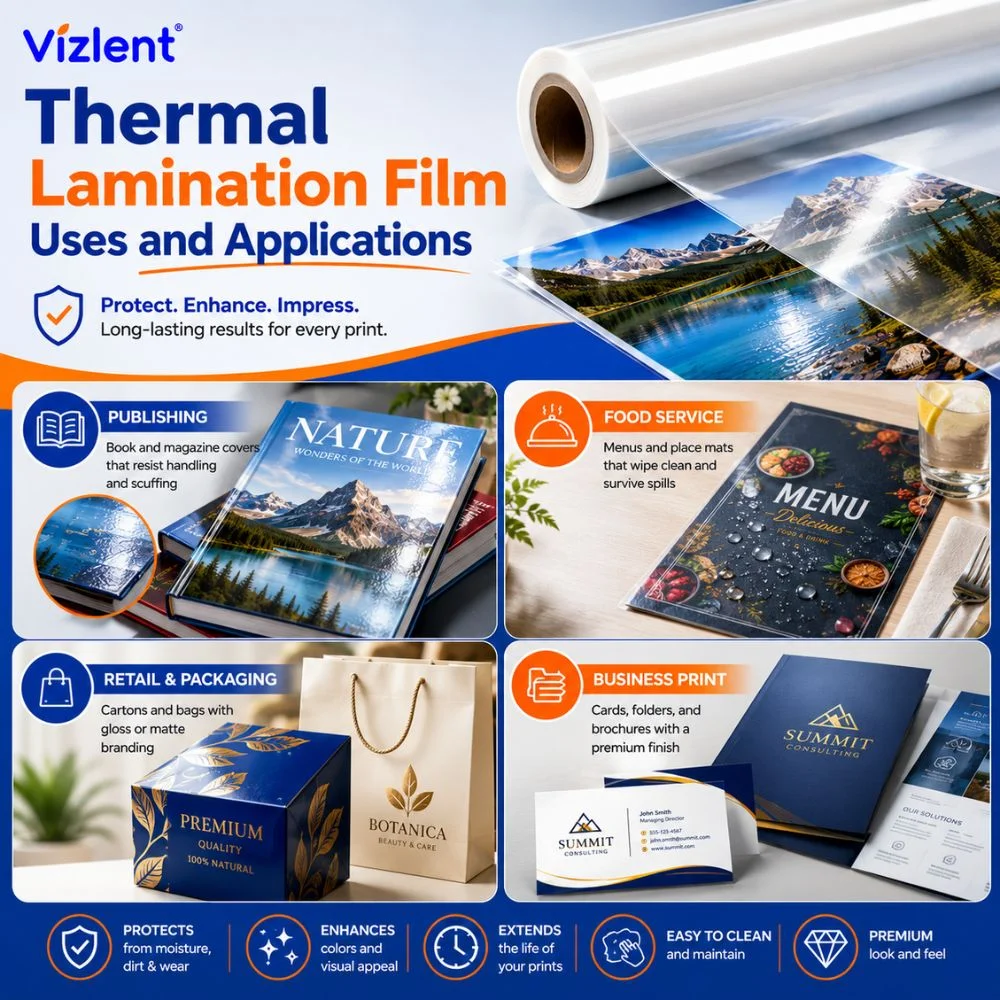 Thermal Lamination Film Uses and Applications - Vizlent Label Materials Co., Ltd.