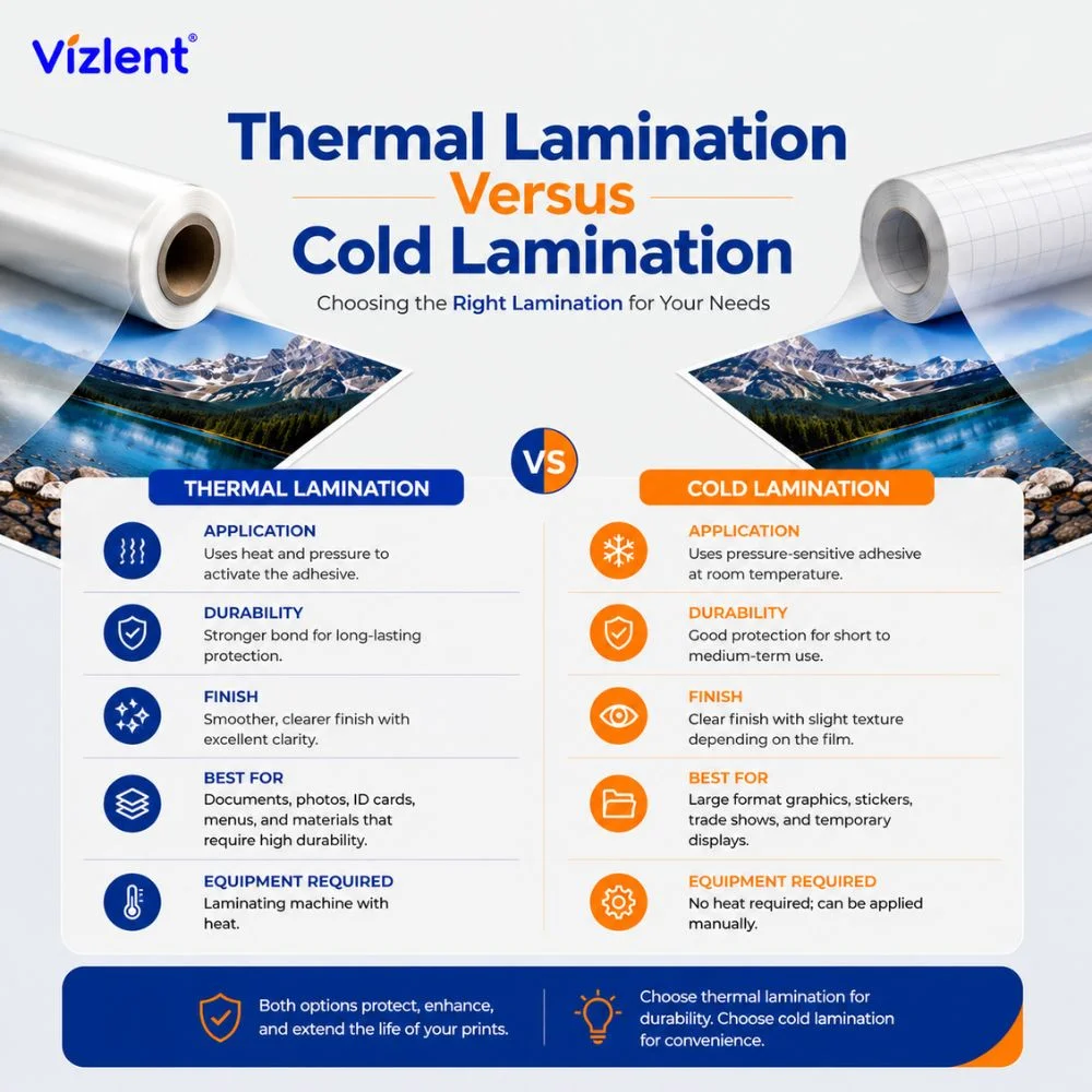 Thermal Lamination Versus Cold Lamination - Vizlent Label Materials Co., Ltd.