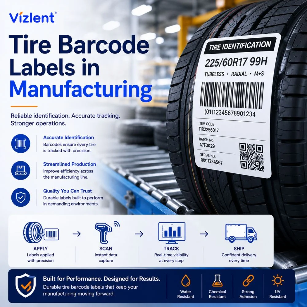 Tire Barcode Labels in Manufacturing