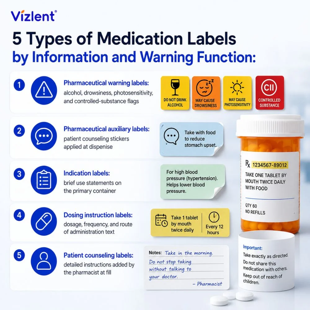  Types of Medication Labels by Information and Warning Function - Vizlent Label Materials Co