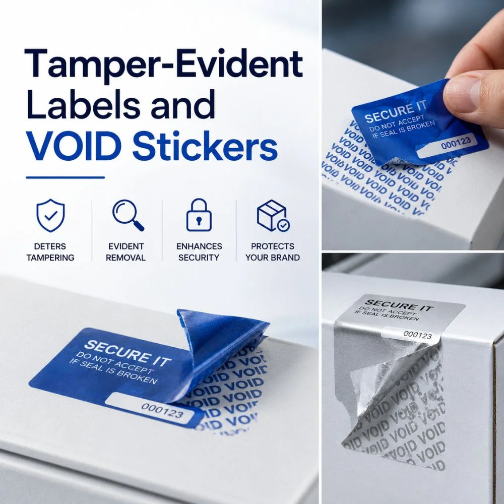 vizlent tamper evident lbels and void stickers