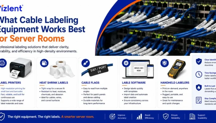 What Cable Labeling Equipment Works Best for Server Rooms - Vizlent Label Materials Co., Ltd.