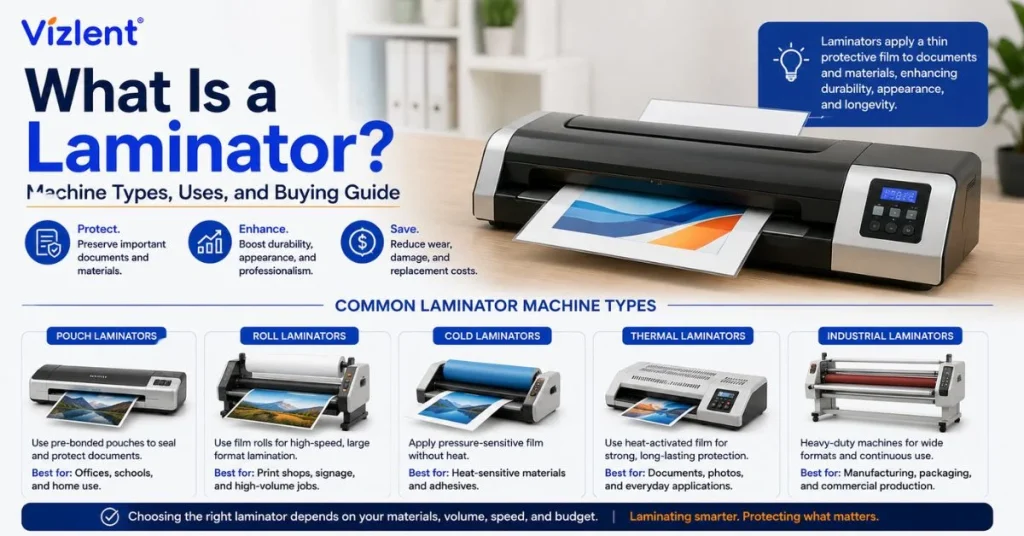 What Is a Laminator? Machine Types, Uses, and Buying Guide - Vizlent Label Materials Co