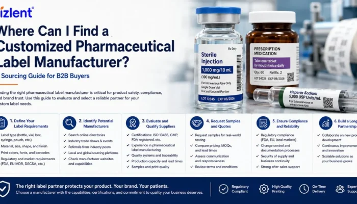 Where Can I Find a Customized Pharmaceutical Label Manufacturer A Sourcing Guide for B2B Buyers - Vizlent Label Materials Co. Ltd.