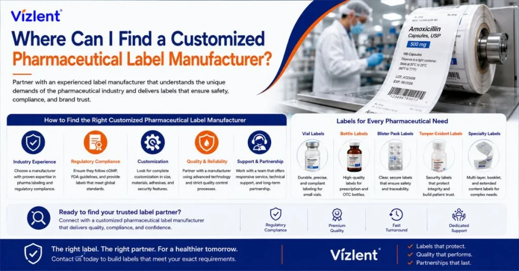Where Can I Find a Customized Pharmaceutical Label Manufacturer - Vizlent Label Materials Co., Ltd.