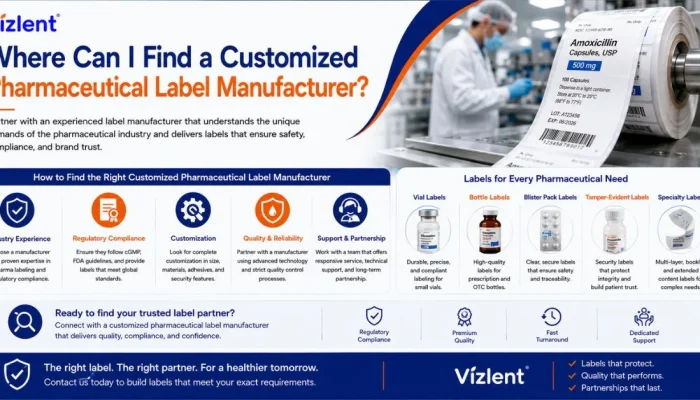 Where Can I Find a Customized Pharmaceutical Label Manufacturer - Vizlent Label Materials Co., Ltd.