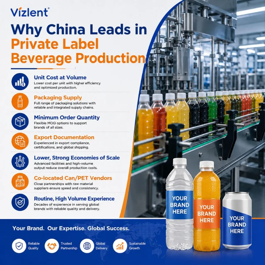 Where China stands out as Best Beverage Manufacturer for Private Label Drinks