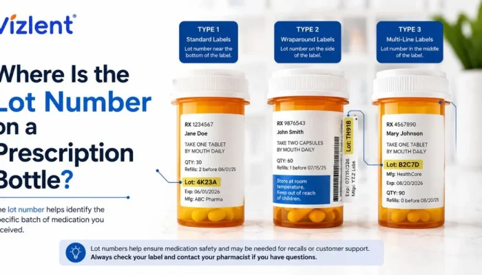 Where Is the Lot Number on a Prescription Bottle - Vizlent Label Materials Co.,Ltd