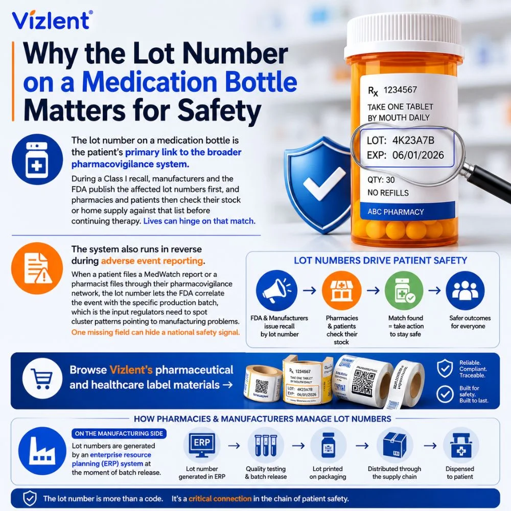 Why the Lot Number on a Medication Bottle Matters for Safety - Vizlent Label Materials Co.,Ltd