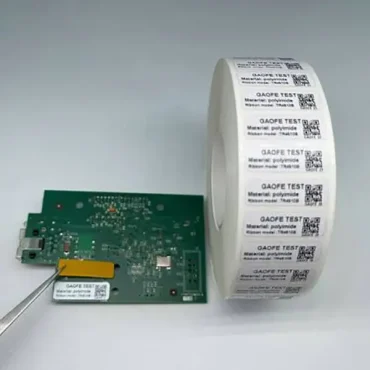 300 degree polyimide labels for semiconductor and printedcircuit board manufacturing processes