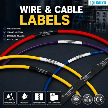 30pcssheet network electrical cable labels