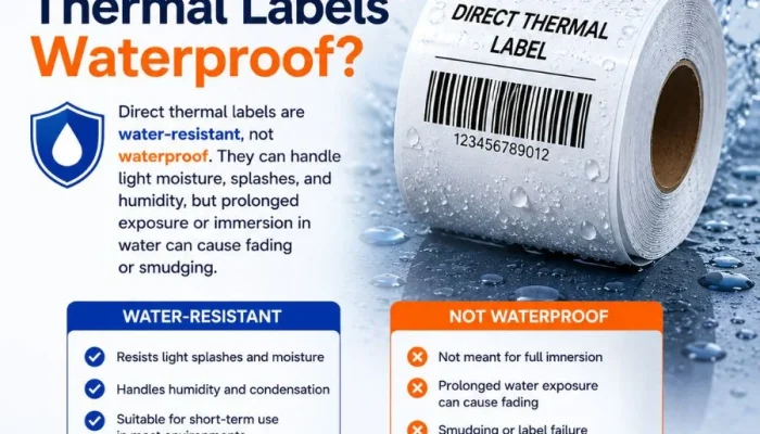 Are Thermal Labels Waterproof? A Buyer's Guide to Direct Thermal and Thermal Transfer Durability - Vizlent Label Materials Co., Ltd.