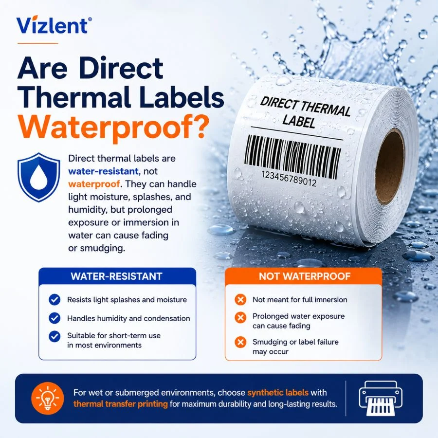 Are Direct Thermal Labels Waterproof? - Vizlent Label Material Co., Ltd.
