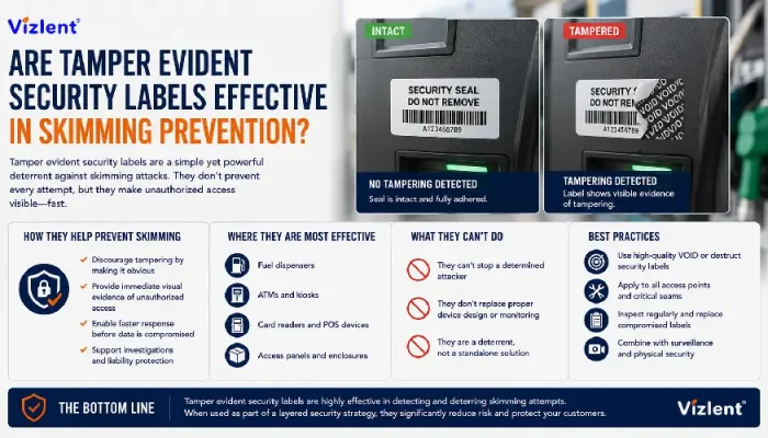 Are Tamper Evident Security Labels Effective in Skimming Prevention? - Vizlent Label Materials Co., Ltd.