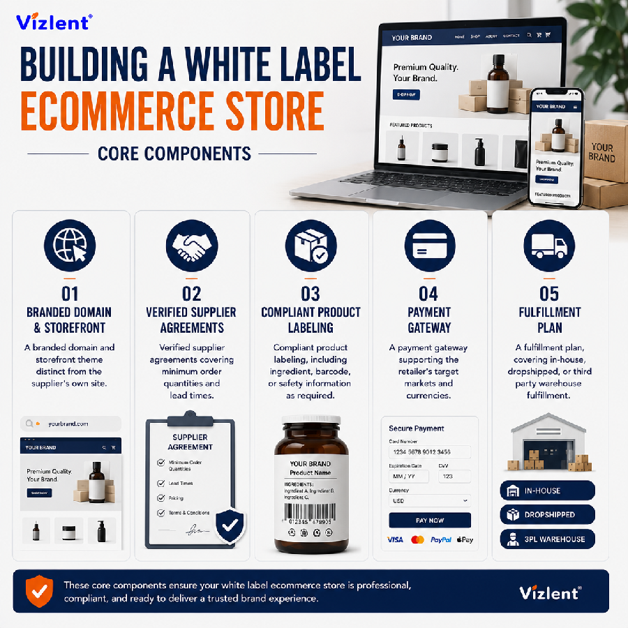 Building a White Label Ecommerce Store: Core Components - Vizlent Label