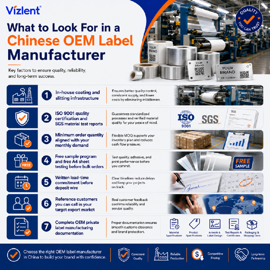 Categories of Metal Products That Rely on Chinese Label OEMs - Vizlent Label Materials Co., Ltd.